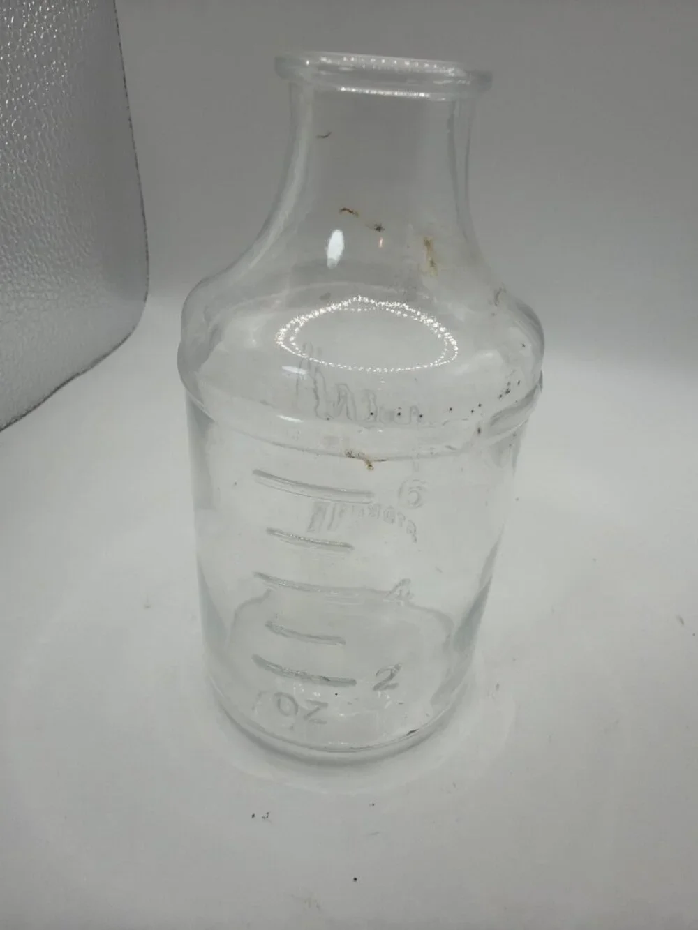 Vintage‎ Mason Crafts & More Clear Glass Storage Jar With 6 Oz Marking